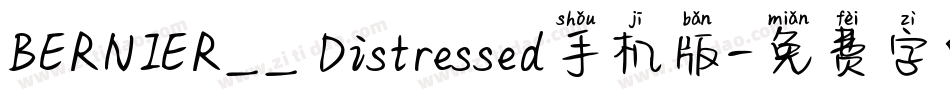 BERNIER__ Distressed手机版字体转换